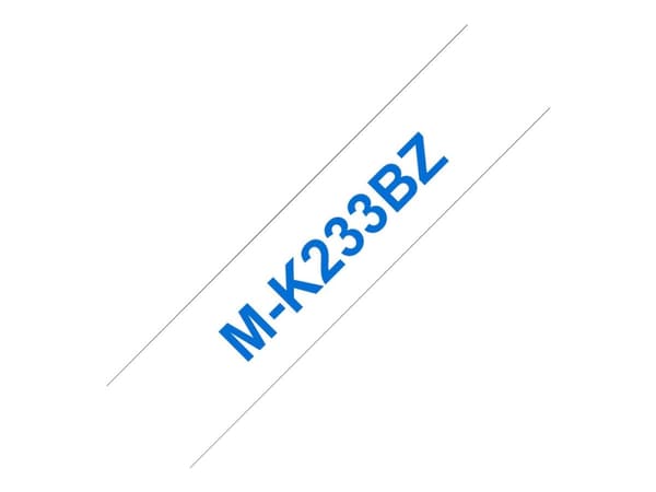 Brother MK-233BZ Labelling Tape (12mm) etikettlagingsbånd M