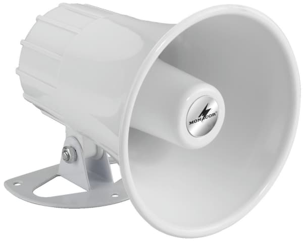 Monacor NR-22KS, Kan monteres på veggen, Hvit, 8 W, 15 W, 8 ohm (O), 104 dB