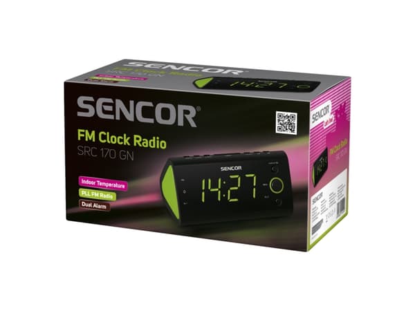 Sencor SRC 170 OR - Klokkeradio - svart, oransje
