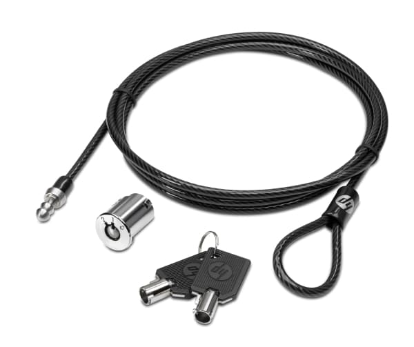 HP Master Keyed Docking Station Cable Lock - säkerhetskabellås - för EliteBook 84XX, 8540, 8770; ZBook 14u G6, 15u G2, 15u G3, 15u G4, 15u G5, 15u G6