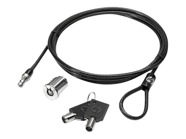 HP Master Keyed Docking Station Cable Lock - säkerhetskabellås - för EliteBook 84XX, 8540, 8770; ZBook 14u G6, 15u G2, 15u G3, 15u G4, 15u G5, 15u G6