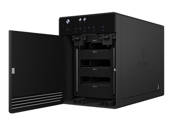 ICY BOX IB-3740-C31 - Hårddiskarray - 4 fack (SATA-600) - USB 3.1 Gen 2 (extern)