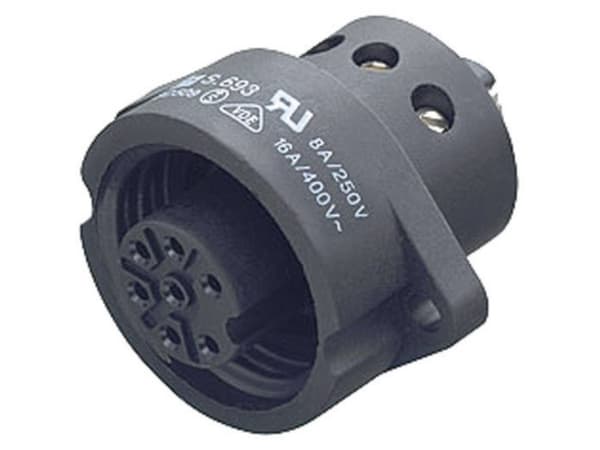 Binder 09-4220-00-07 Circular Flange Socket Circular Connector Series: 693