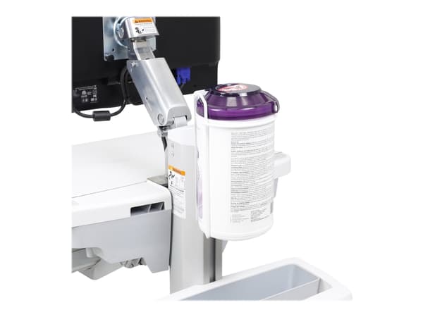Ergotron - Våtservetthållare för vagn - vit - för StyleView Cart with LCD Pivot, SV40, EMR Laptop Cart, SV40