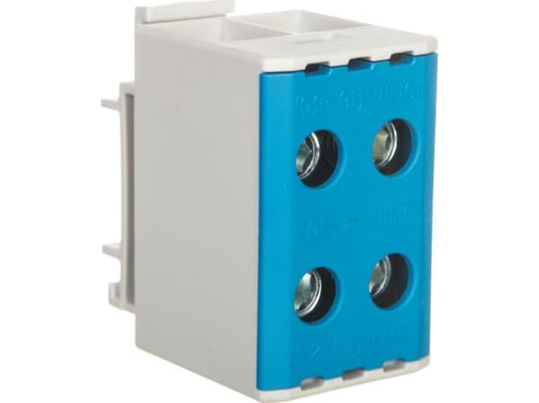 MOREK Samleskinnekobling grengjenger AL/CU 1,5-50mm2 TS35 1-spors 4-hulls terminal OTL50-2 blå MAA2050B10 89731003 - MAA2050B10