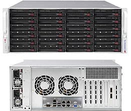 Supermicro SuperChassis 846BE1C-R1K23B, Teline, Palvelin, Musta, ATX, EATX, 4U, Tuulettimen vika, HDD, Lämmitys, LAN, Teho