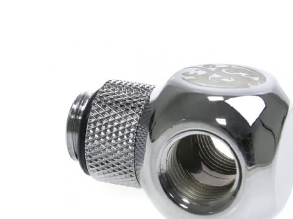 Bitspower BP-TR-C - Liquid cooling system T-rotary extender - skinnende sølv