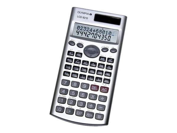 Olympia LCD 9210 - Vitenskapelig kalkulator - 12 sifre - solpanel, batteri - sølv Sølv