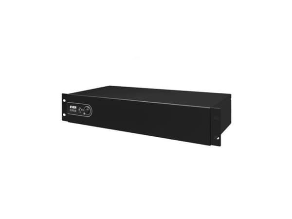 EVER ECO Pro 700 AVR CDS - UPS (kan monteres i rack) - AC 230 V - 420 watt - 700 VA - enkeltfase - 7 Ah - USB - utgangskontakter: 5 - 2U - 19"