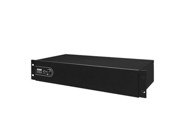 EVER ECO Pro 700 AVR CDS - UPS (kan monteres i rack) - AC 230 V - 420 watt - 700 VA - enkeltfase - 7 Ah - USB - utgangskontakter: 5 - 2U - 19"