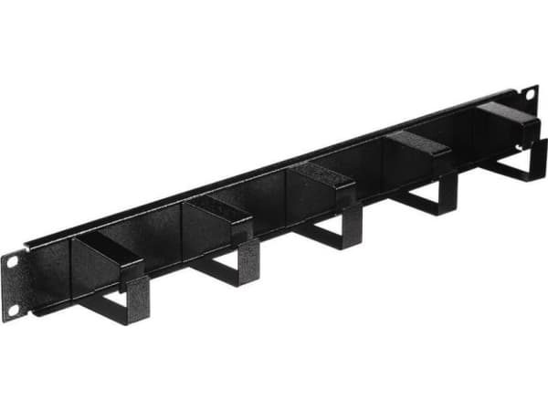 Netrack - Rackkabelorganisator - svart - 1U - 10"/19"