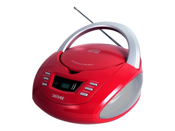 Denver DAB-48WHITE, Henkilökohtainen, Digitaalinen, DAB+, FM, 2,5 W, 3,5 mm, Valkoinen, Puu
