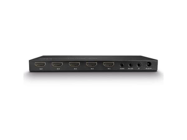 Lindy 38249, HDMI, Metall, Svart, 18 Gbit/s, 3840 x 2160 pixlar, 5.1 kanaler