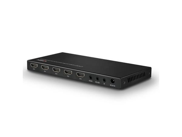 Lindy 38249, HDMI, Metall, Svart, 18 Gbit/s, 3840 x 2160 pixlar, 5.1 kanaler