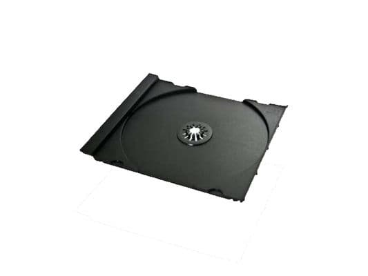 MediaRange BOX111-200, Smykkeskrin, 1 disker, Sort, Plast, 120 mm, 140 mm