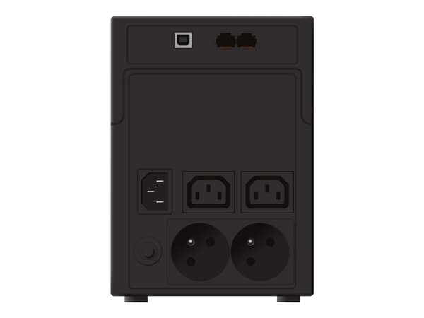 PowerWalker VI 1200 SH FR - UPS - AC 170 - 280 V - 600 watt - 1200 VA - 7 Ah - USB - utgangskontakter: 4
