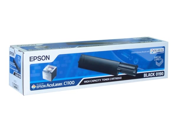 Epson 0190 - Høykapasitets - svart - original - tonerpatron - for AcuLaser C1100, CX11