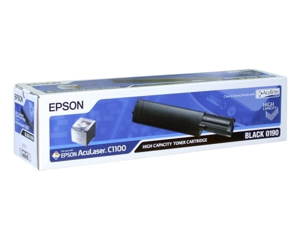 Epson 0190 - Høykapasitets - svart - original - tonerpatron - for AcuLaser C1100, CX11