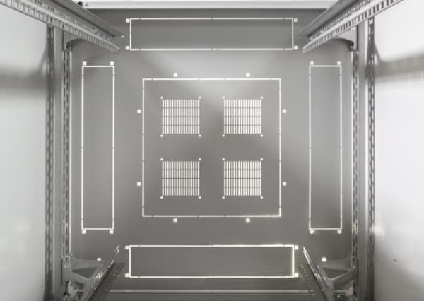 EFB Elektronik PRO-1888GR.G1SV, Frittstående hylle, 18U, 1000 kg, Grå