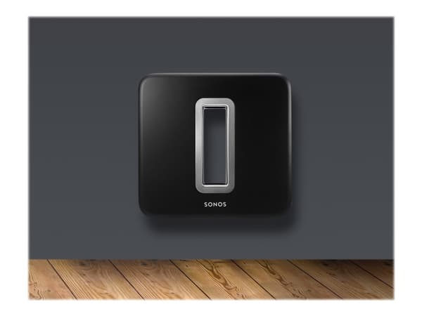 Flexson - Monteringssett (veggmontering) - for høyttaler(e) - svart - veggmonterbar - for Sonos SUB