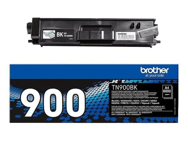 Brother TN900BK - Svart - original - tonerkassett - för Brother HL-L9200CDWT, HL-L9300CDWT, HL-L9300CDWTT, MFC-L9550CDW, MFC-L9550CDWT