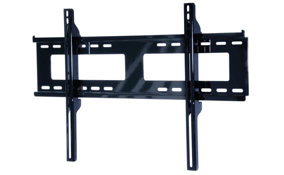 Peerless PARAMOUNT Universal Flat Wall Mount PF650 - Monteringssett (veggplate, brakettadapter) - for flatpanel - kaldvalset stål - glanssvart - skje