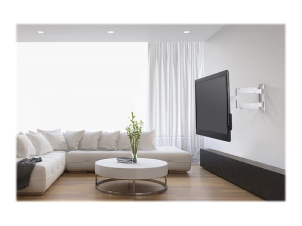 Neomounts NM-W440 - Brakett - full bevegelse - for LCD-skjerm - hvit - skjermstørrelse: 23"-55" - veggmonterbar