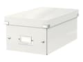 Miniatyrbilde 1 av 5: Leitz Click & Store - Medieoppbevaringseske - kapasitet: 22 DVD, 44 DVD (smalboks) - hvit