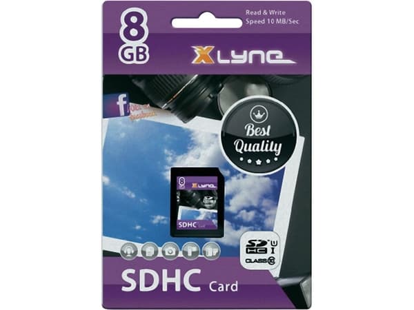 Xlyne 7308000 SDHC-kort 8GB Klasse 10, UHS-I