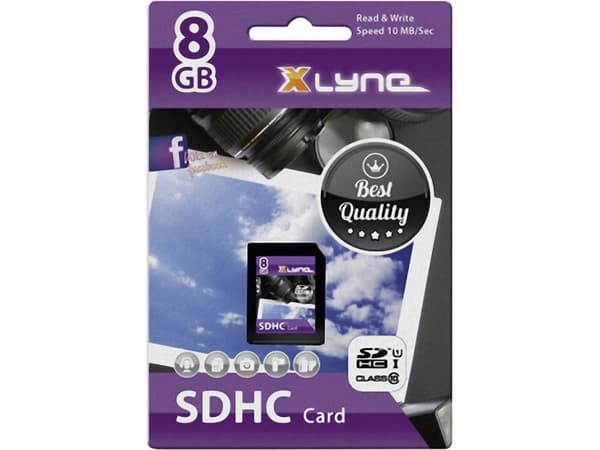 Xlyne 7308000 SDHC-kort 8GB Klasse 10, UHS-I