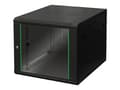 Miniatyrbild 1 av 5: DIGITUS Dynamic Basic DN-19 09U-6/6-EC-SW - Rack skåp - väggmontering - svart, RAL 9005 - 9U - 19"