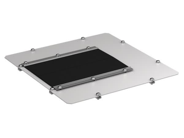 EFB Elektronik PRO-MOD04A.TS, Bunnplate, Sort, Stål, 380 mm, 380 mm