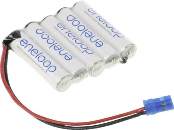 Panasonic eneloop-serien F1x5 Batteripaket 5x R03 (AAA) Kabel, kontakt NiMH 6 V 750 mAh