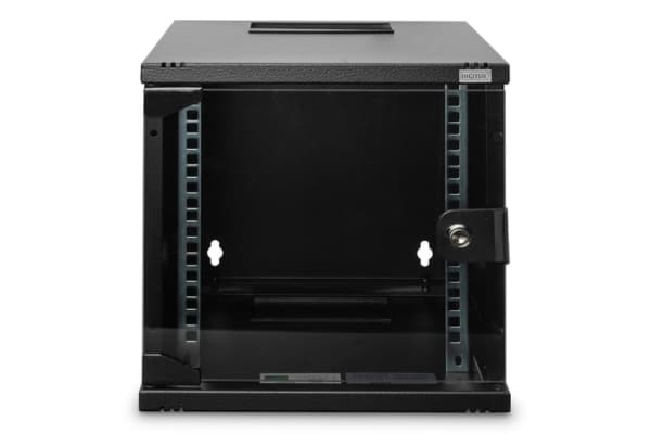 Digitus DN-10-06U-B, Seinään asennettava laitekehikko, 6U, 30 kg, Näppäinlukko, 5,33 kg, Musta