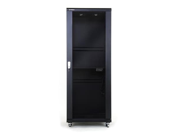 Alantec SS-32U-600-800-01-C, Frittstående hylle, 32U, 800 kg, 86 kg, Sort