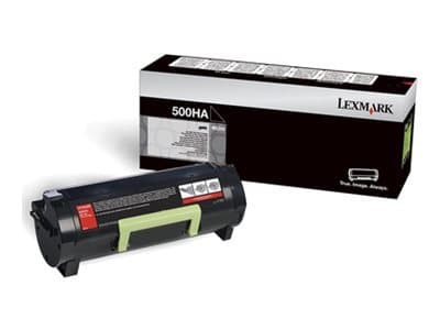 Lexmark 500HA - Høy ytelse - svart - original - tonerpatron LCCP - for Lexmark MS310d, MS310dn, MS312dn, MS315dn