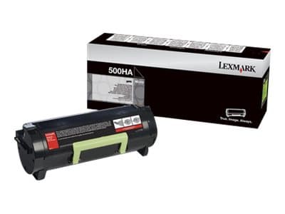 Lexmark 500HA - Høy ytelse - svart - original - tonerpatron LCCP - for Lexmark MS310d, MS310dn, MS312dn, MS315dn
