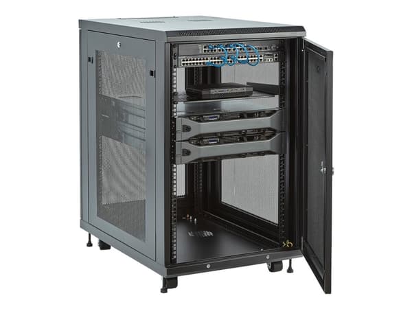 StarTech.com RK1833BKM hylle 18U Frittstående hylle Sort