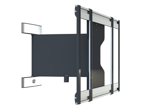 SMS Slim Swing - Monteringssett (veggbrakett, svingarm) - for LCD-skjerm - aluminium - svart/sølv - skjermstørrelse: 32"-46"