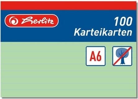 Herlitz 1150655, Grønn, 100 ark, 1 stykker