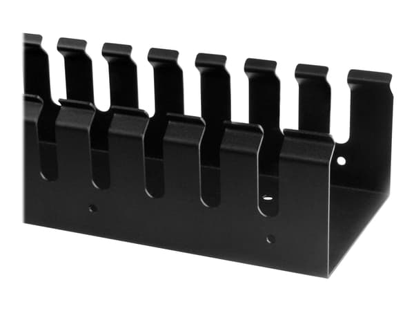 StarTech.com Vertical Cable Organizer with Finger Ducts - Vertical Cable Management Panel - Rack-Mount Cable Raceway - 0U - 6 ft. (CMVER40UF) - Kabel