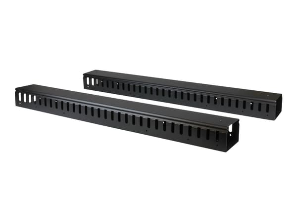 StarTech.com Vertical Cable Organizer with Finger Ducts - Vertical Cable Management Panel - Rack-Mount Cable Raceway - 0U - 6 ft. (CMVER40UF) - Kabel