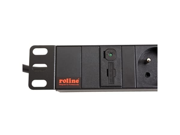 ROLINE 19.07.1626, Alumiini, Musta, 8 AC-pistorasia(a), C14 liitin, IEC 320, 2 m