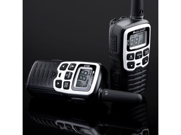 Midland XT50 Adventure, 24 kanaler, 446.00625 - 446.09375 MHz, 8000 m, LCD, Alkalinsk, 54 mm
