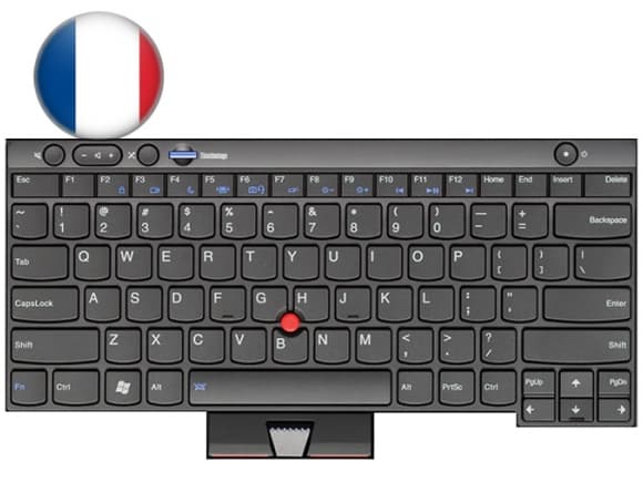 Lenovo 04Y0539, Tangentbord, Fransk, Lenovo, ThinkPad L430, L530, T430, T530, X230, W530