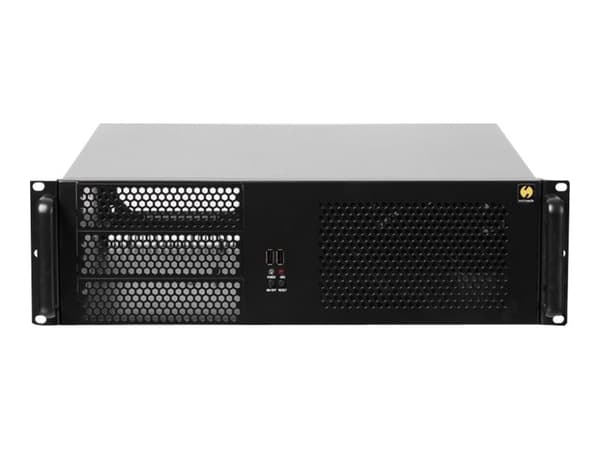 Netrack Server Case - Kan monteras i rack 3U - ATX - svart - USB