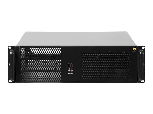 Netrack Server Case - Kan monteras i rack 3U - ATX - svart - USB