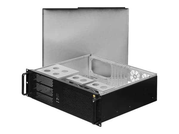 Netrack Server Case - Kan monteras i rack 3U - ATX - svart - USB