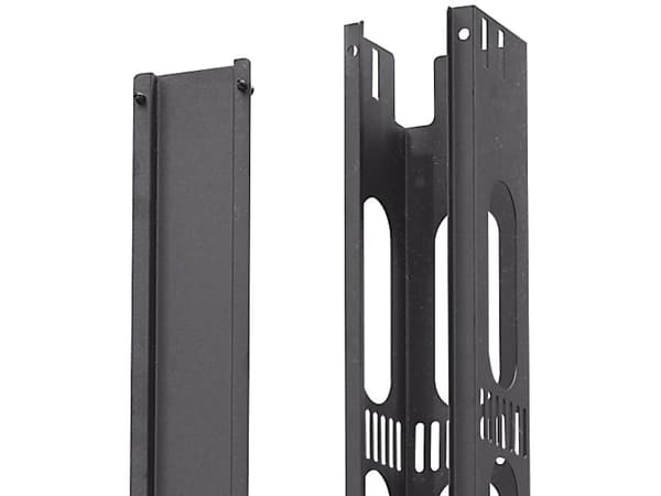 EFB Elektronik PRO-VKM42.TS, Kabelhanteringspanel, Svart, Metall, 42U, 100 mm, 111 mm