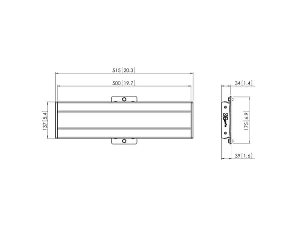 Vogel's Professional PFB 3405 - Monteringskomponent (grensesnittsstang) - for LCD-skjerm - aluminium - sølv - for Professional PFS 33XX, PUC 10XX, PU